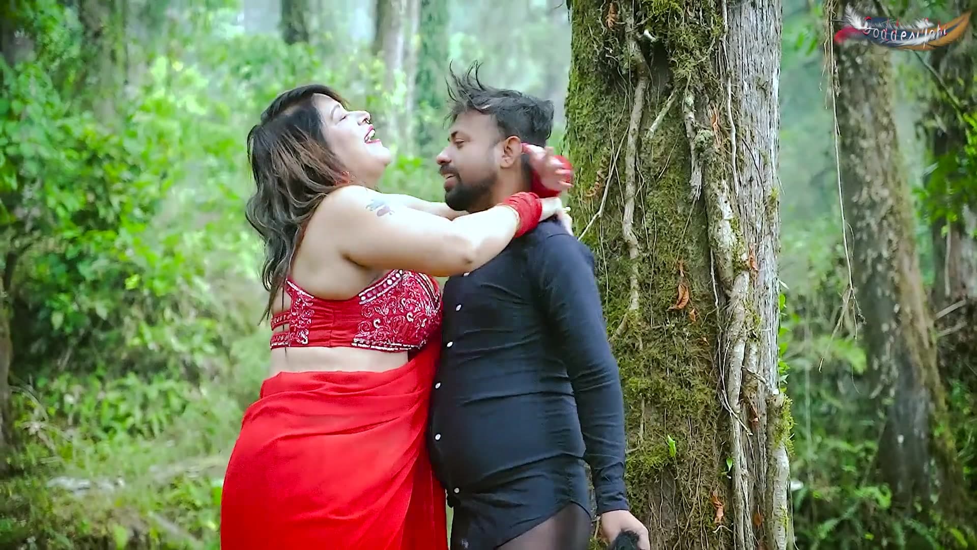 The ghost leader couldn't resist the big-titted desi woman and fucked her hard in the jungle screenshot 5