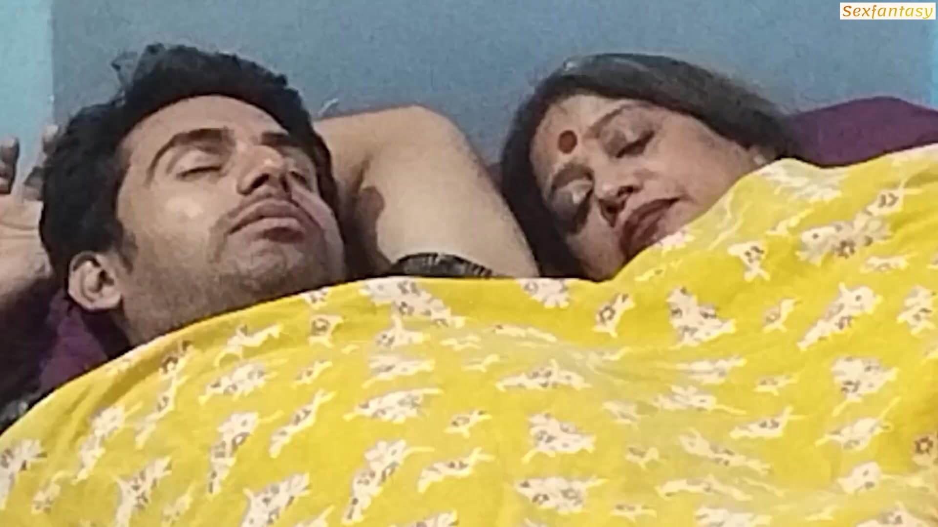 Stepgrandson gave his stepgrandmother sexual pleasure on a hot night