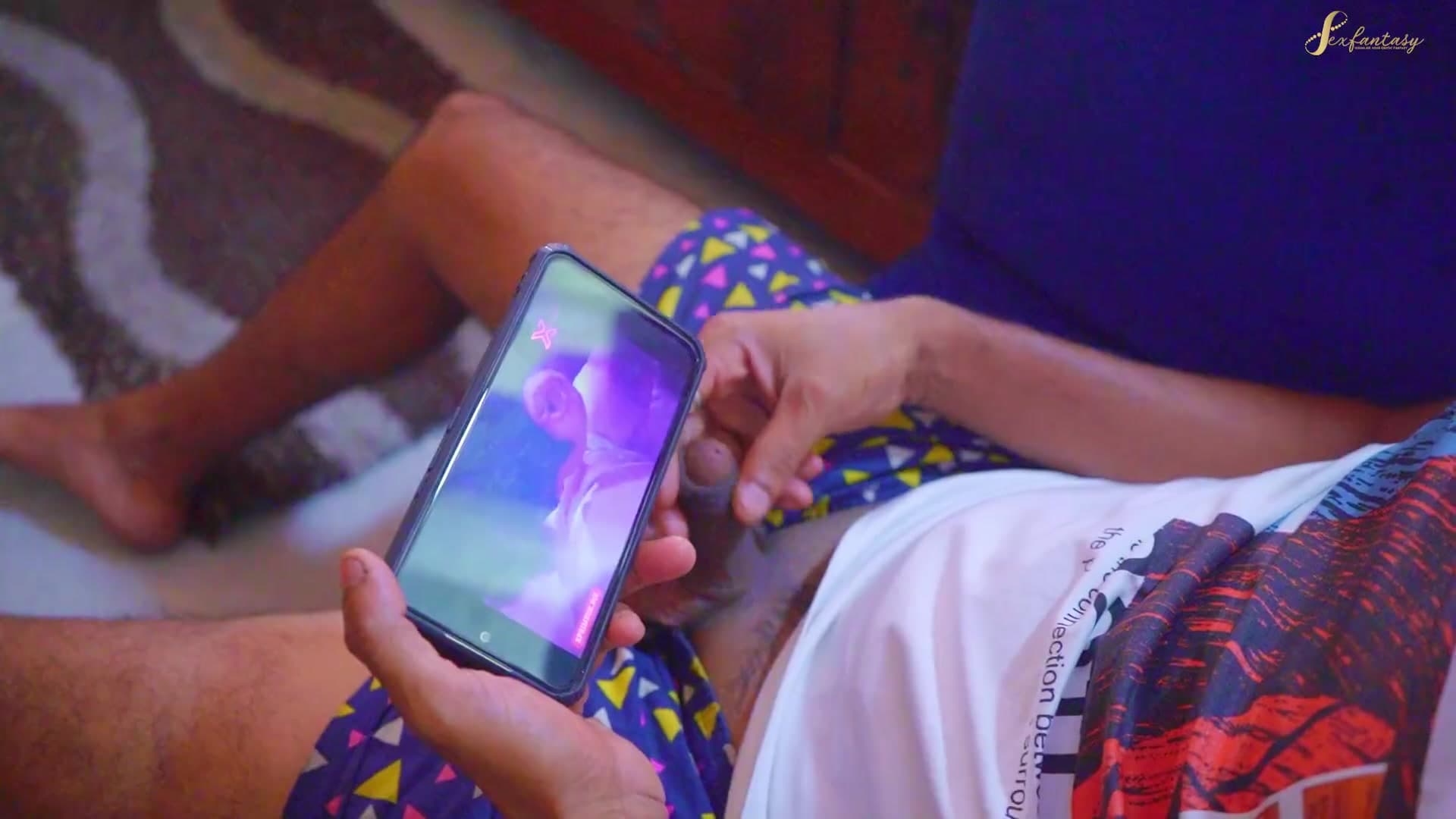 Stepmom busts her stepson jerking off to porn then joins him for a wild fuck