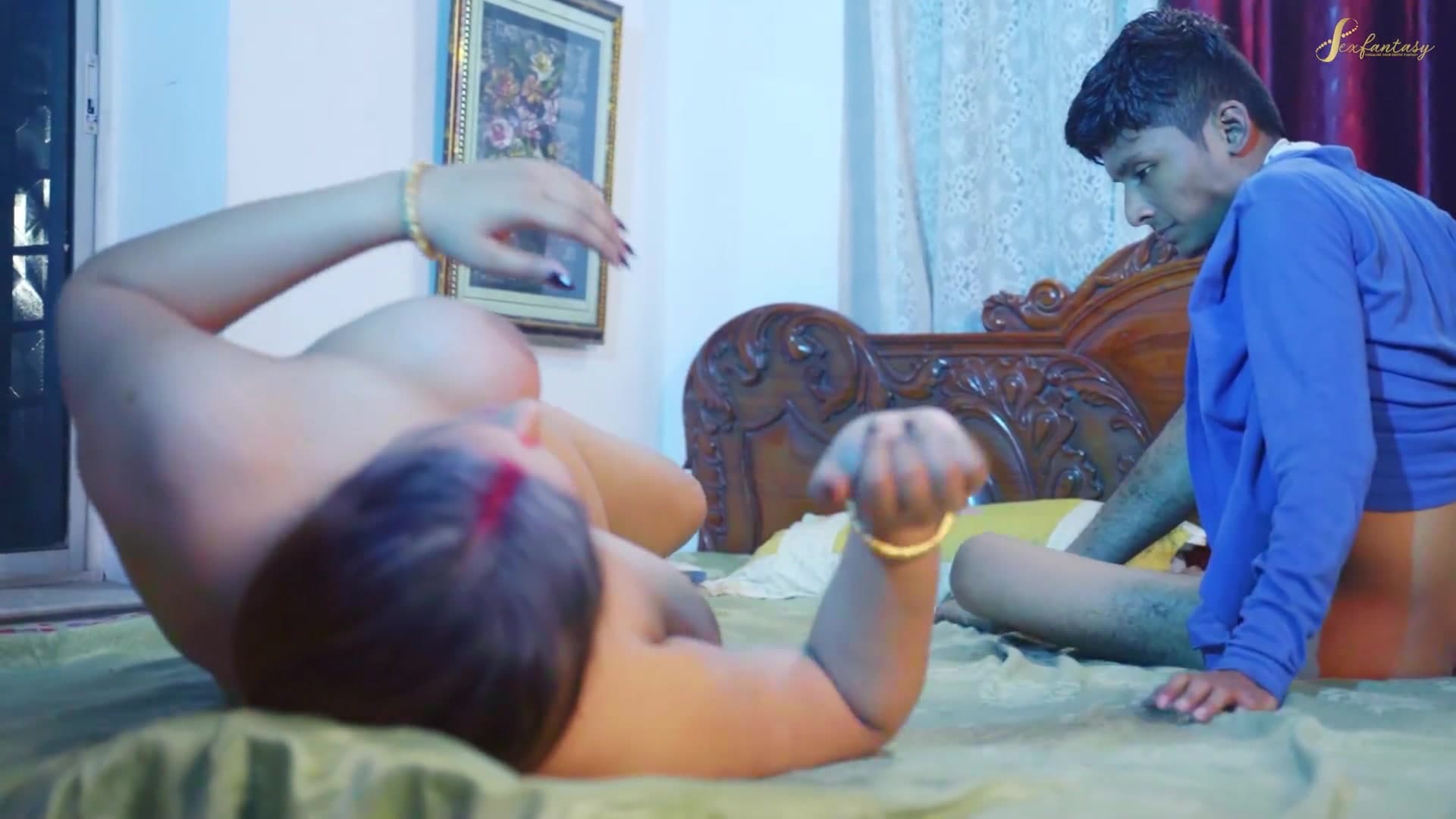 Step-grandma Tricks Her Teen Step-grandson into Fucking Her Rough screenshot 10