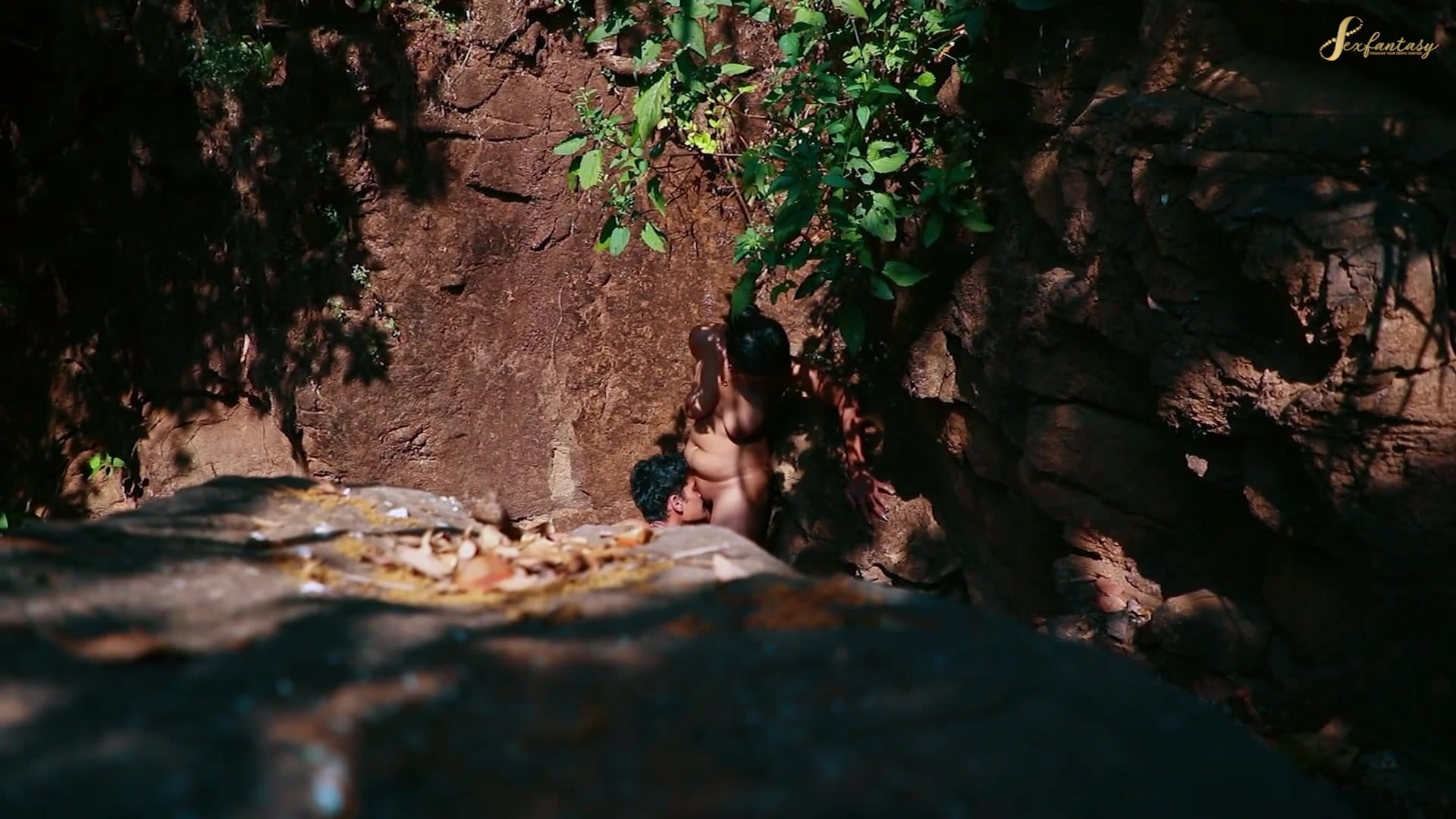 Horny Couple Fucking Outdoor in Indian Forest screenshot 8