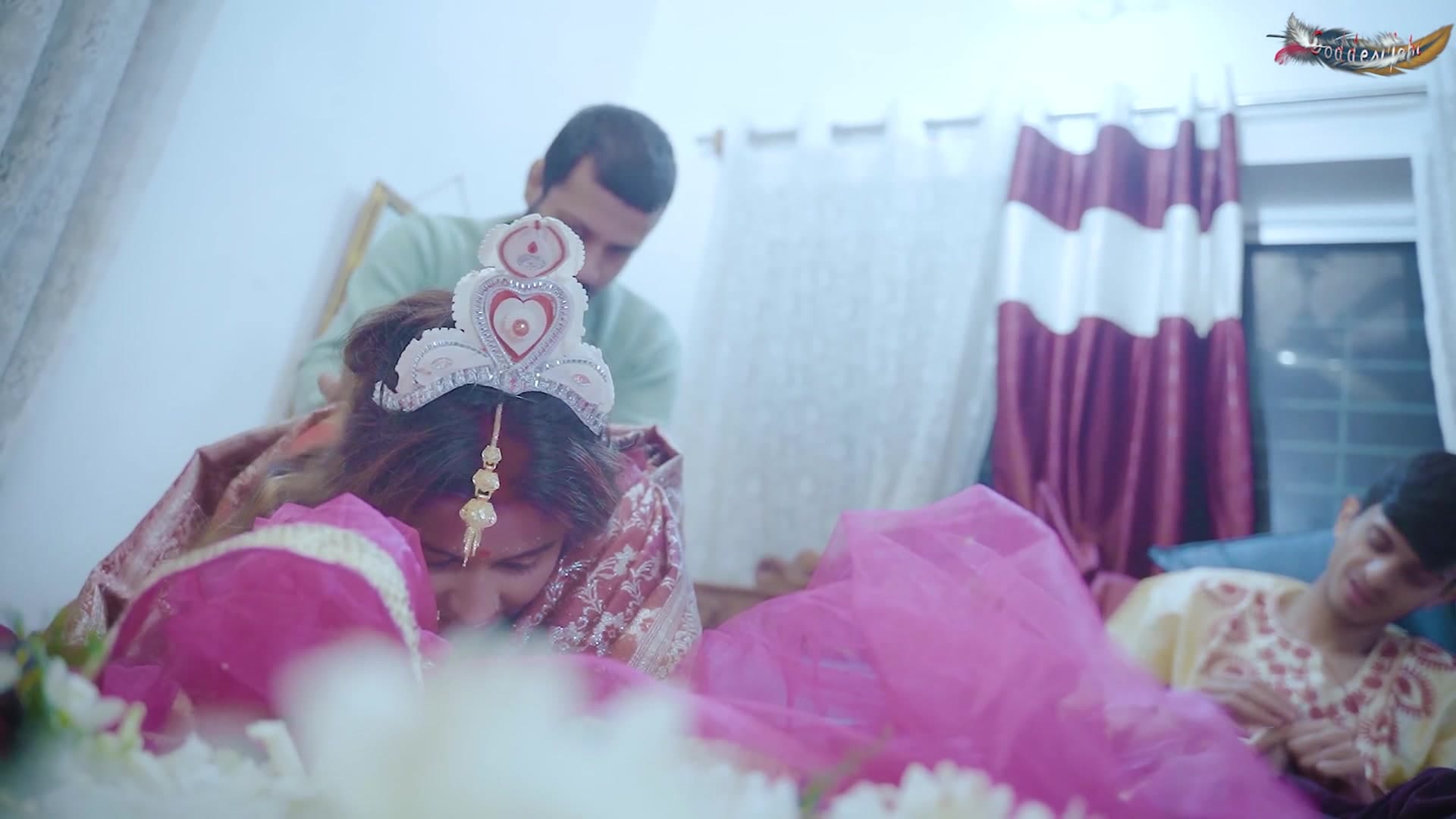 Hardcore Fucking Fun with Boyfriend in Front of Husband on Wedding Night screenshot 9