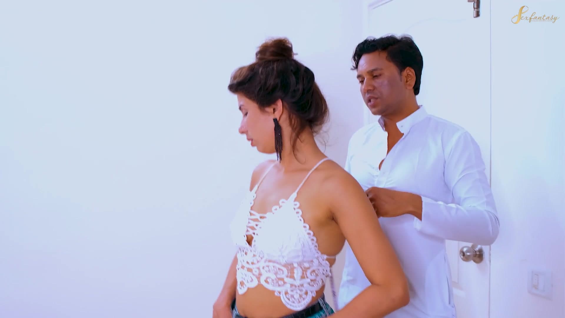 A Slim Girl Fucked Hard by the Tailor While Taking Her Body Measurement screenshot 2