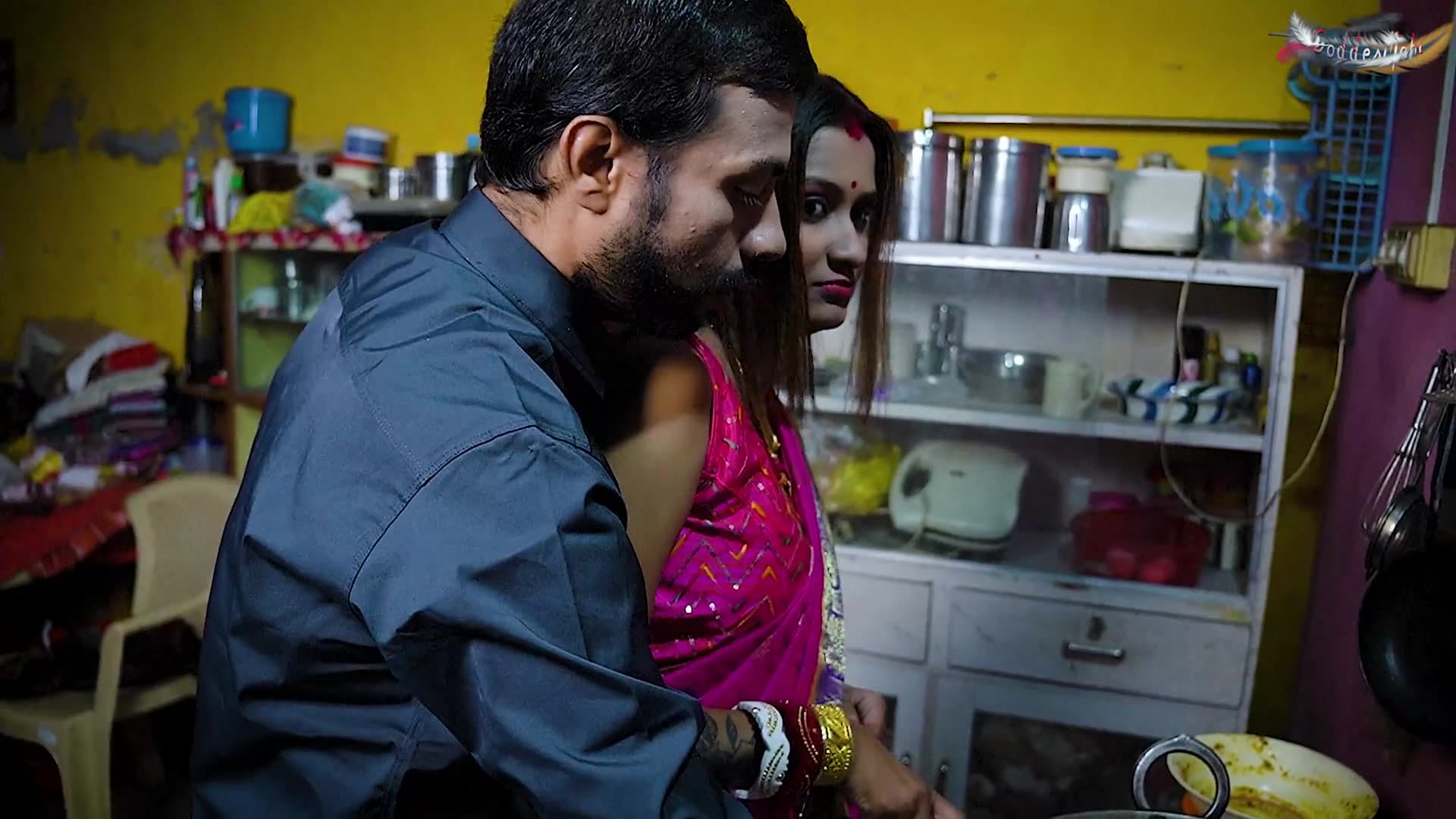 Mallu Bhabhi Gets Fucked Hard by Her Devar in the Kitchen screenshot 2