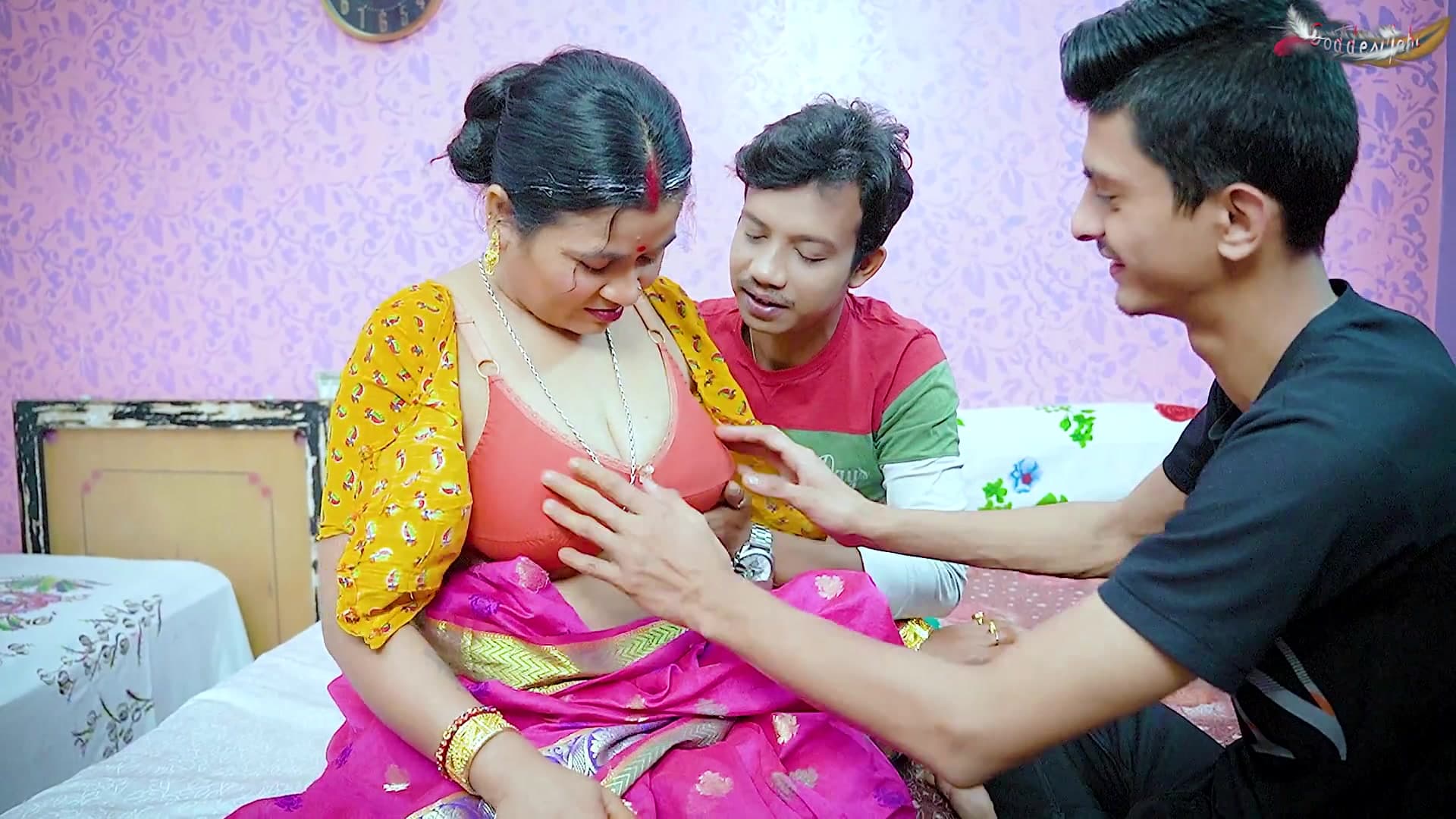 Desi Stepmom Gets Fucked Hard by Her Two Step Sons in Full Length Movie screenshot 2