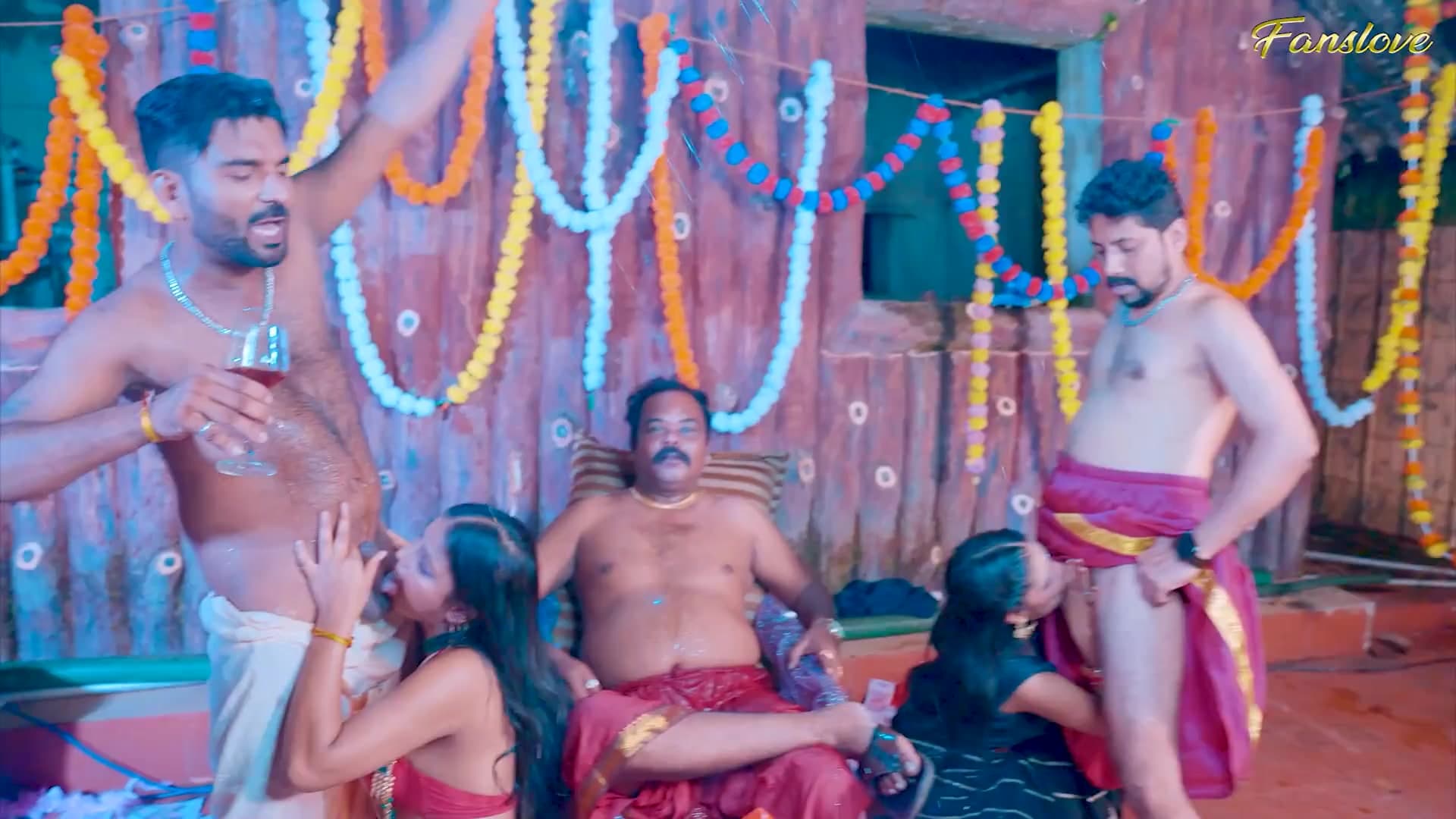 Desi Bahu and Beta Gangbang Fucked by Sasur screenshot 2