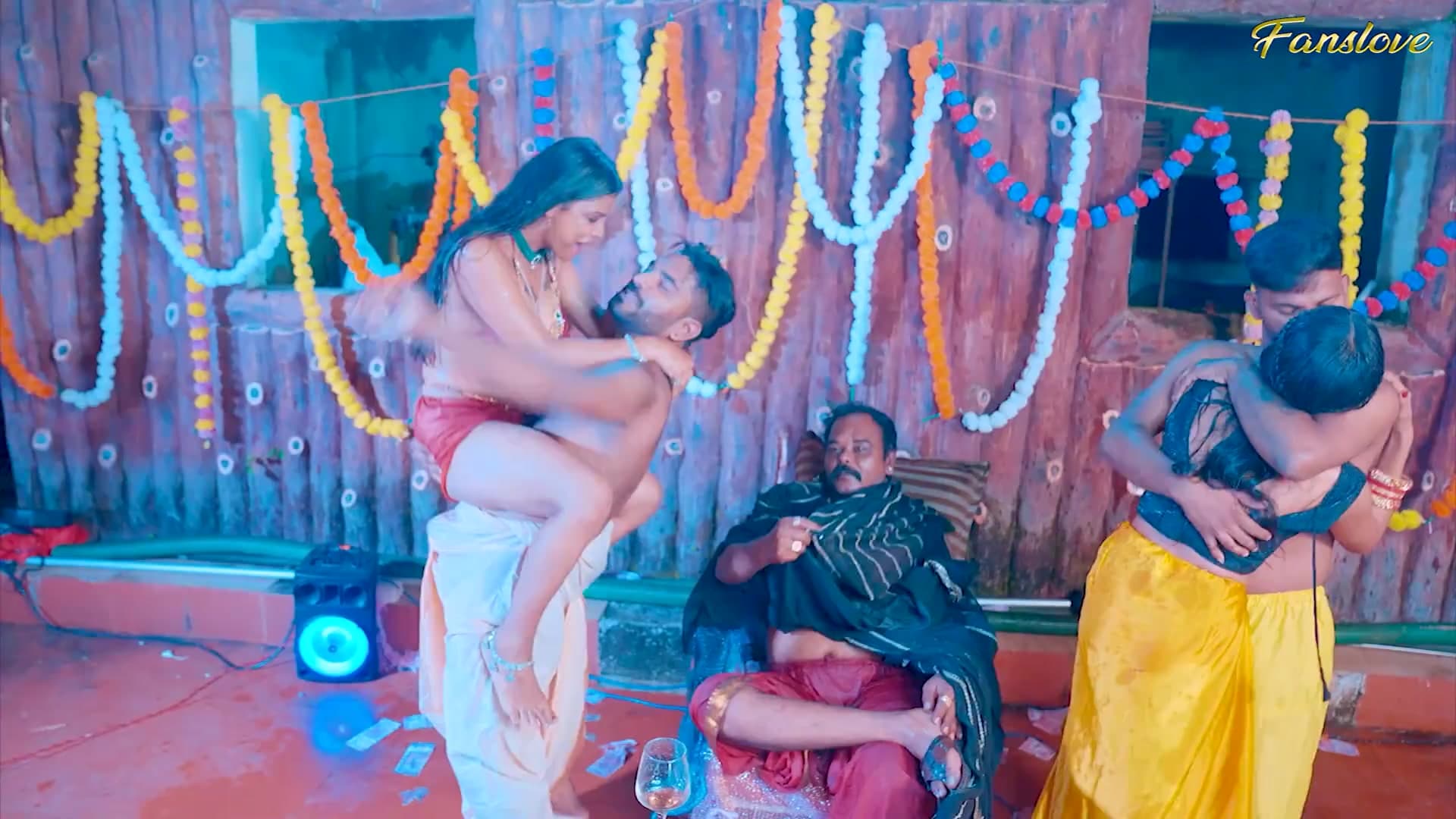 Desi Bahu and Beta Gangbang Fucked by Sasur screenshot 3