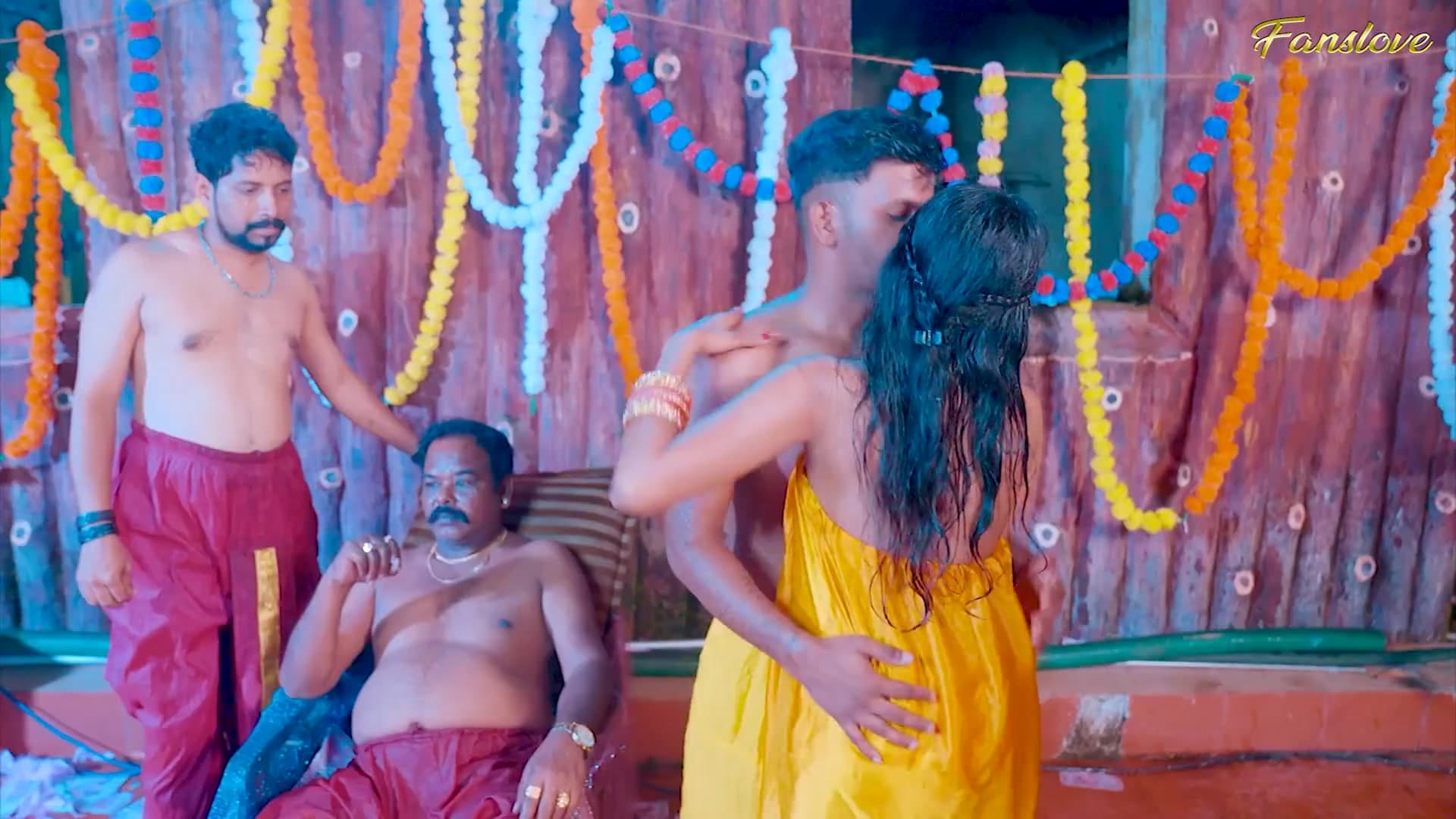 Desi Bahu and Beta Gangbang Fucked by Sasur screenshot 5