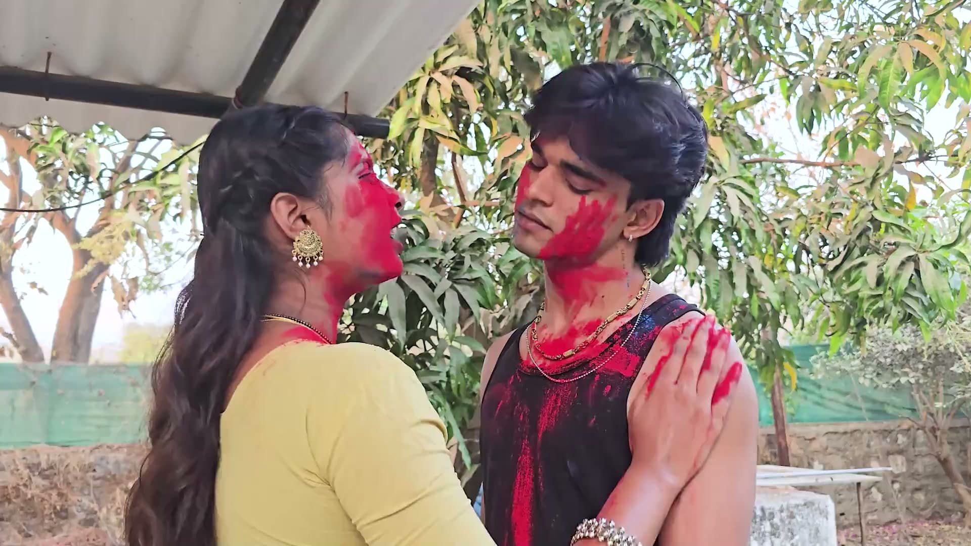 Horny Indian Desi Couple Holi Special Fucking