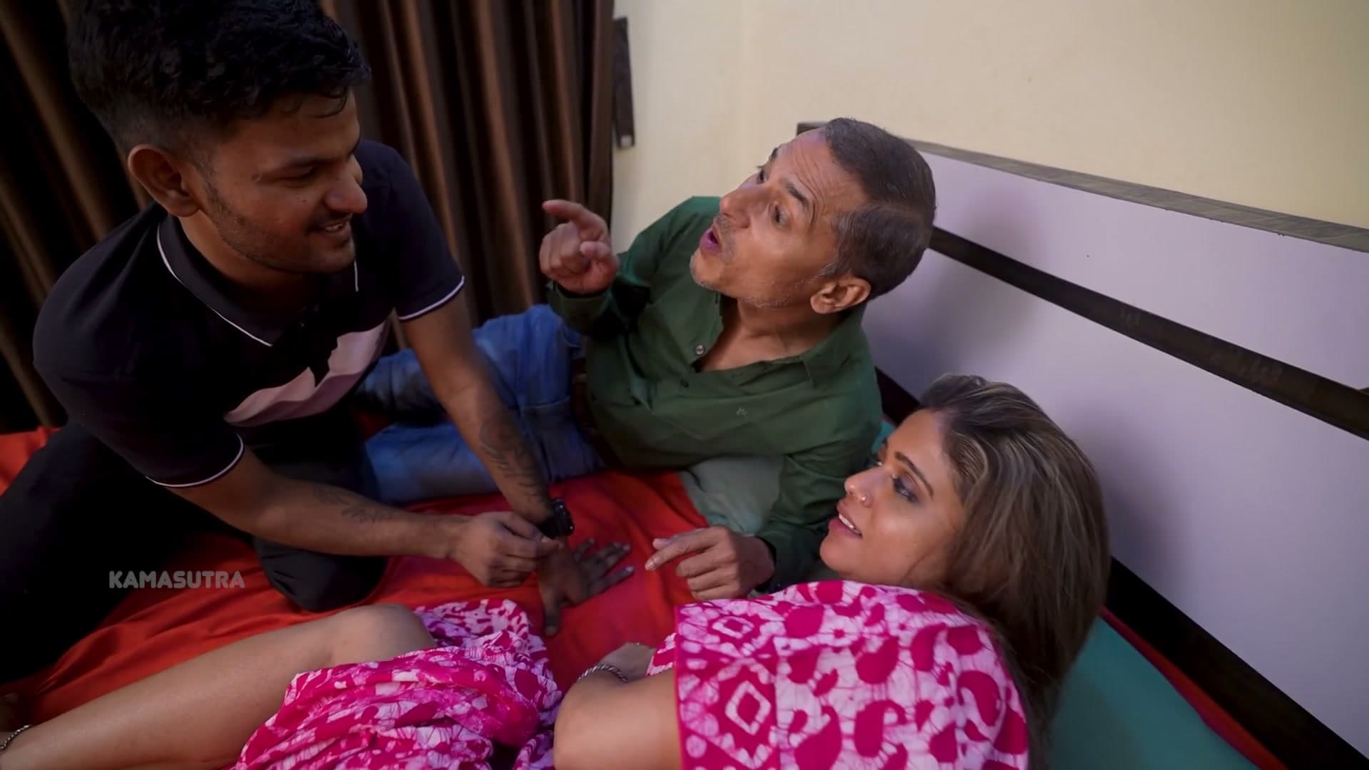 Husband Wife and Stepson in a Real Threesome Hardcore Fucking screenshot 1