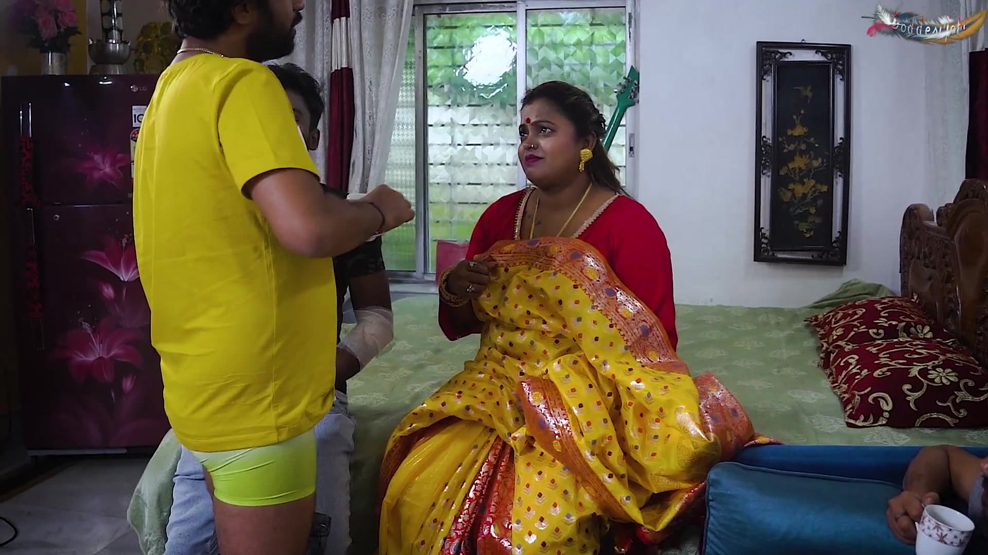 Mallu Bhabhi Gets Gangbanged by Four Local Boys in Various Sex Positions While Home Alone screenshot 3