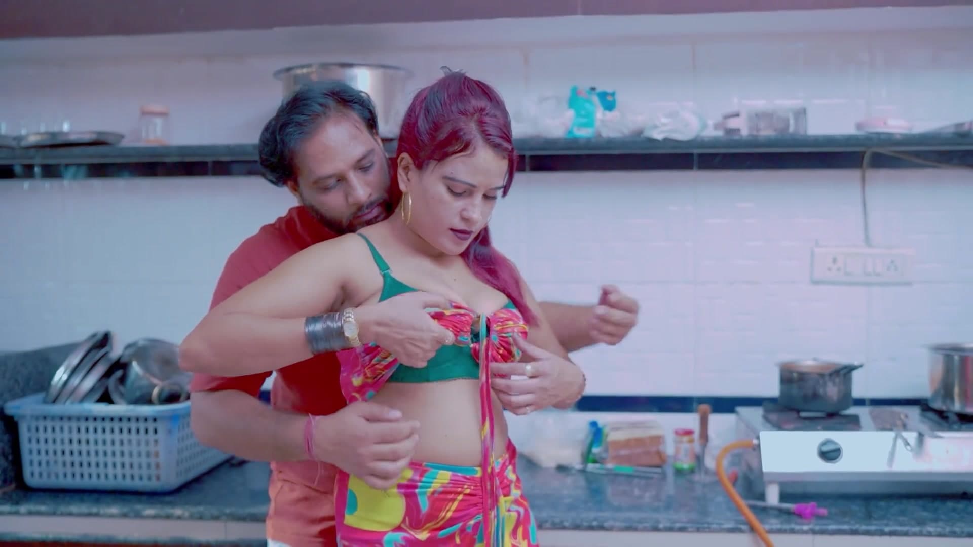 Super Hot Newly Married Bhabhi Fucked Hard by Her Devar in the Kitchen screenshot 1