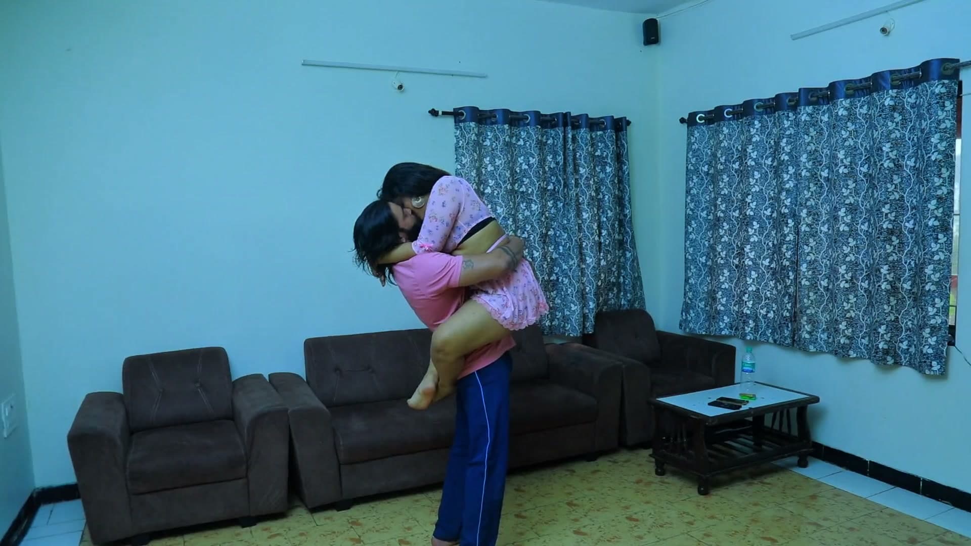 Husband Left for Office Wife Fucked by Gym Trainer screenshot 4