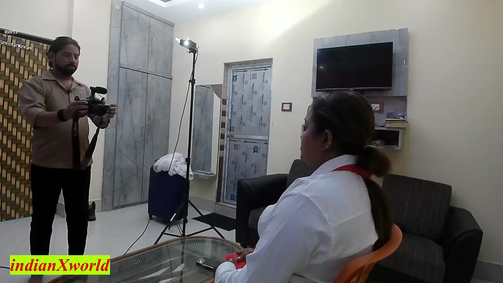 Hot TV Presenter Gets Her First Threesome Fuck! No Creampie Allowed