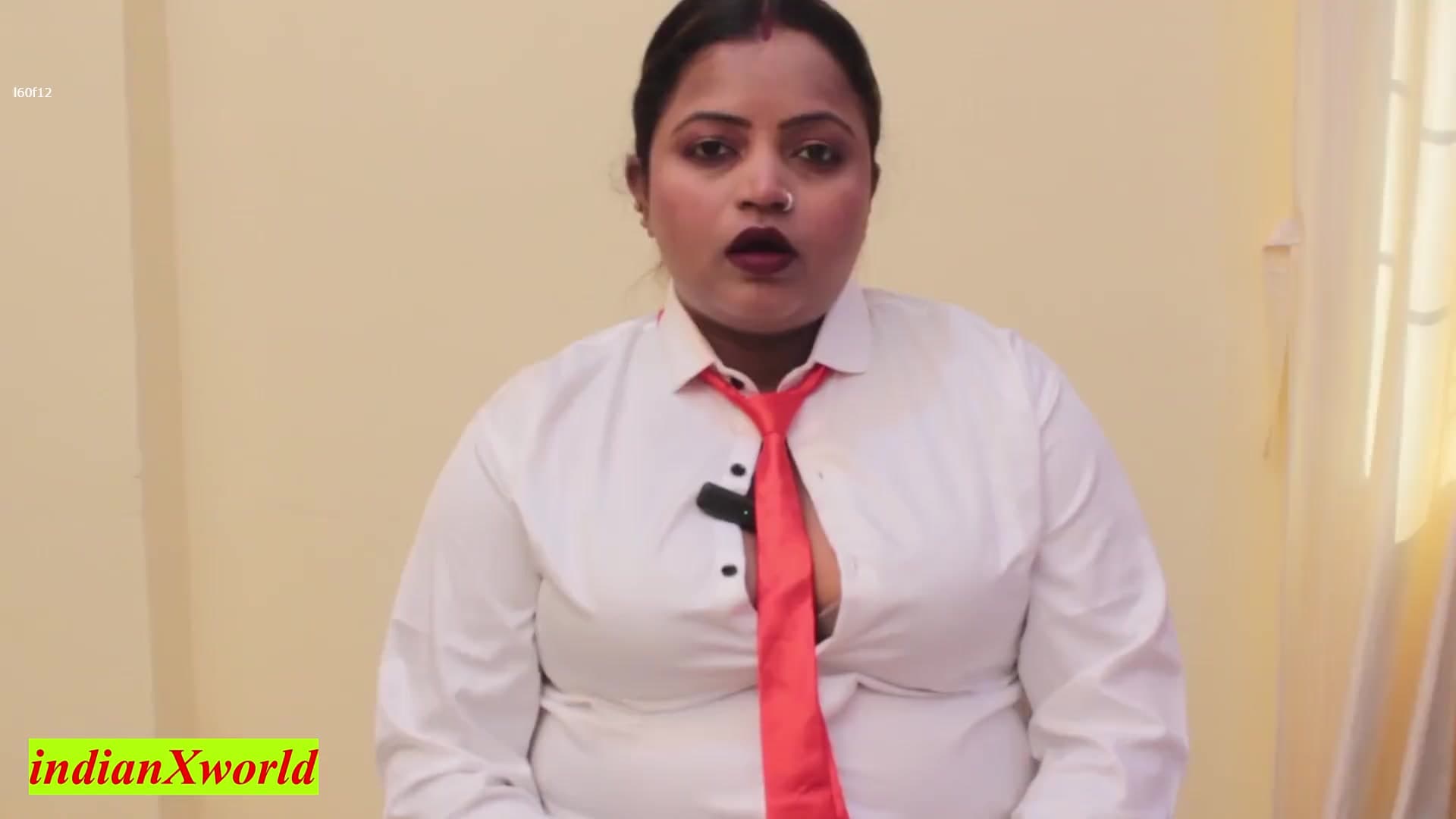 Hot TV Presenter Gets Her First Threesome Fuck! No Creampie Allowed screenshot 2