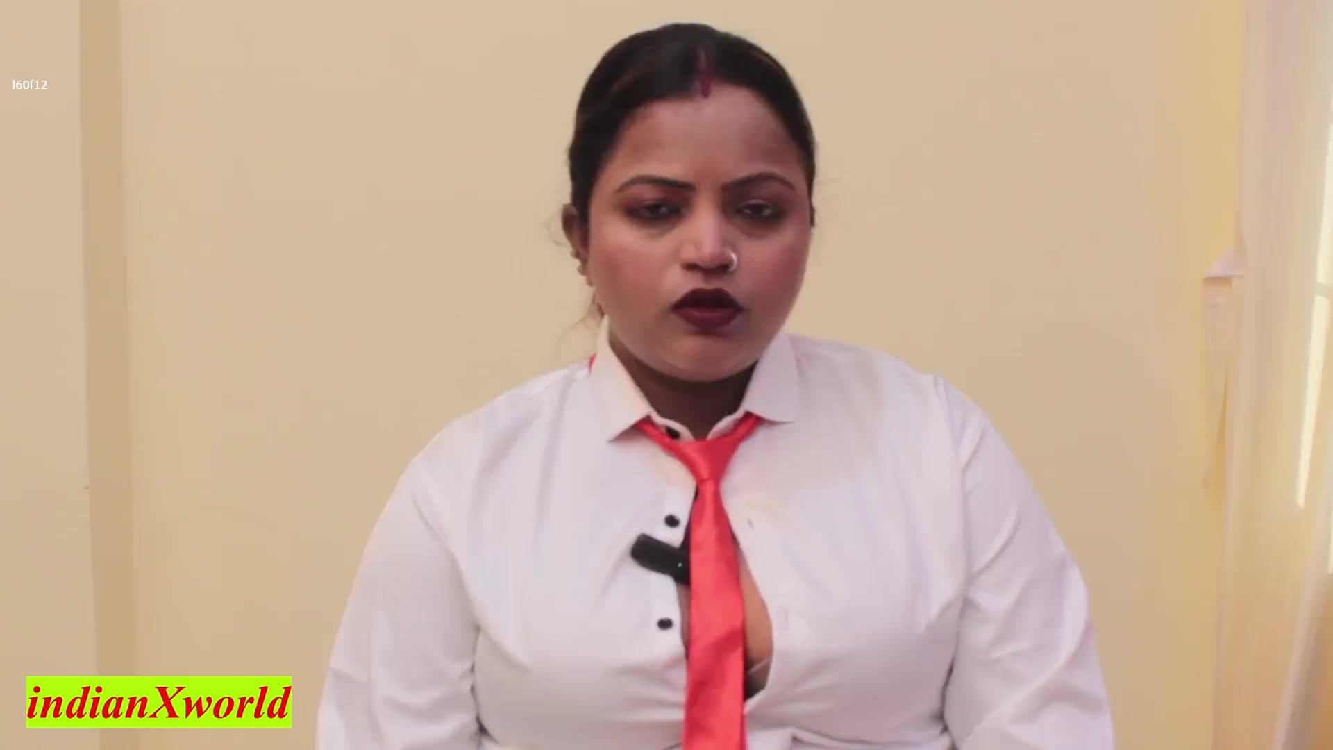 Hot TV Presenter Gets Her First Threesome Fuck! No Creampie Allowed screenshot 4