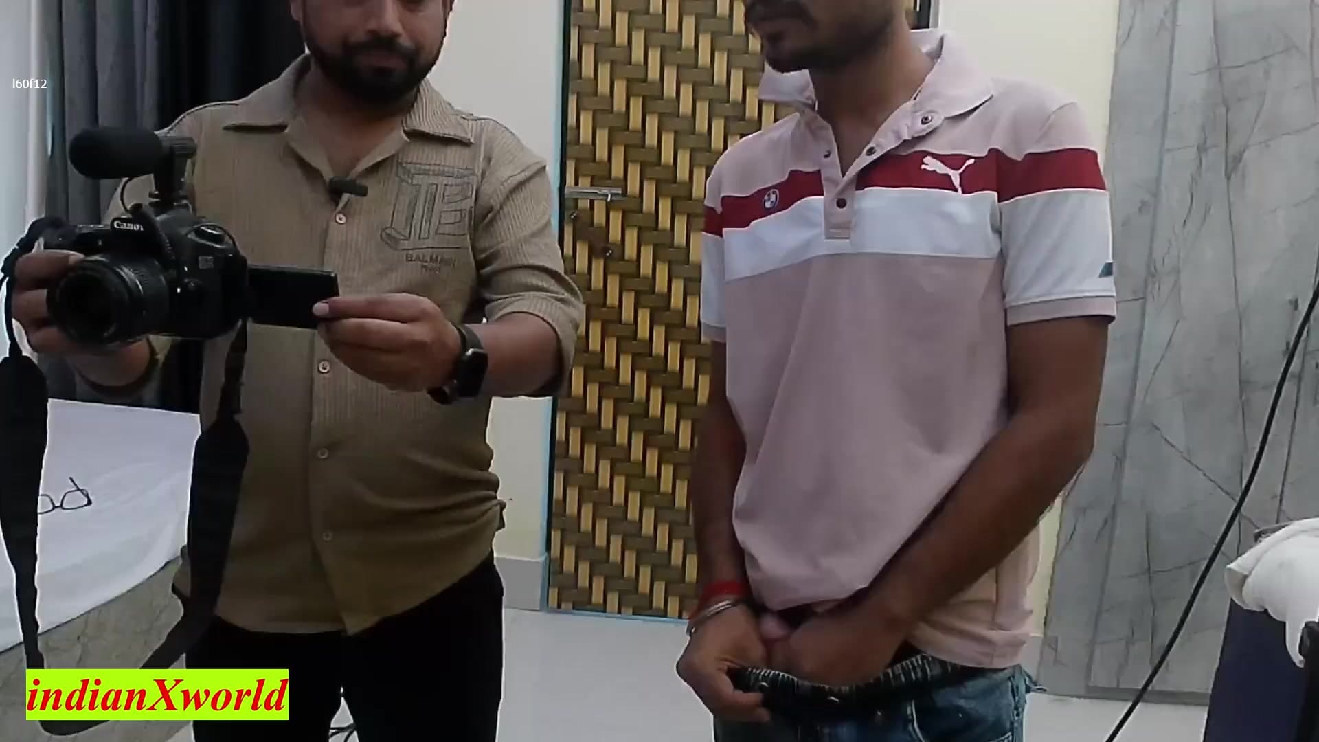 Hot TV Presenter Gets Her First Threesome Fuck! No Creampie Allowed screenshot 7