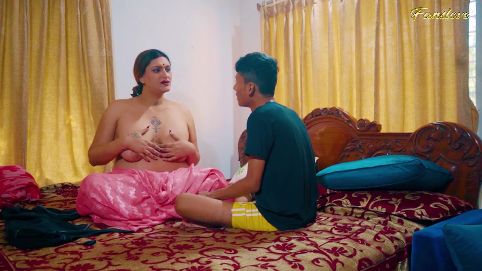 Desi Stepmom Shows Stepson How to Fuck While He Was Studying screenshot 1