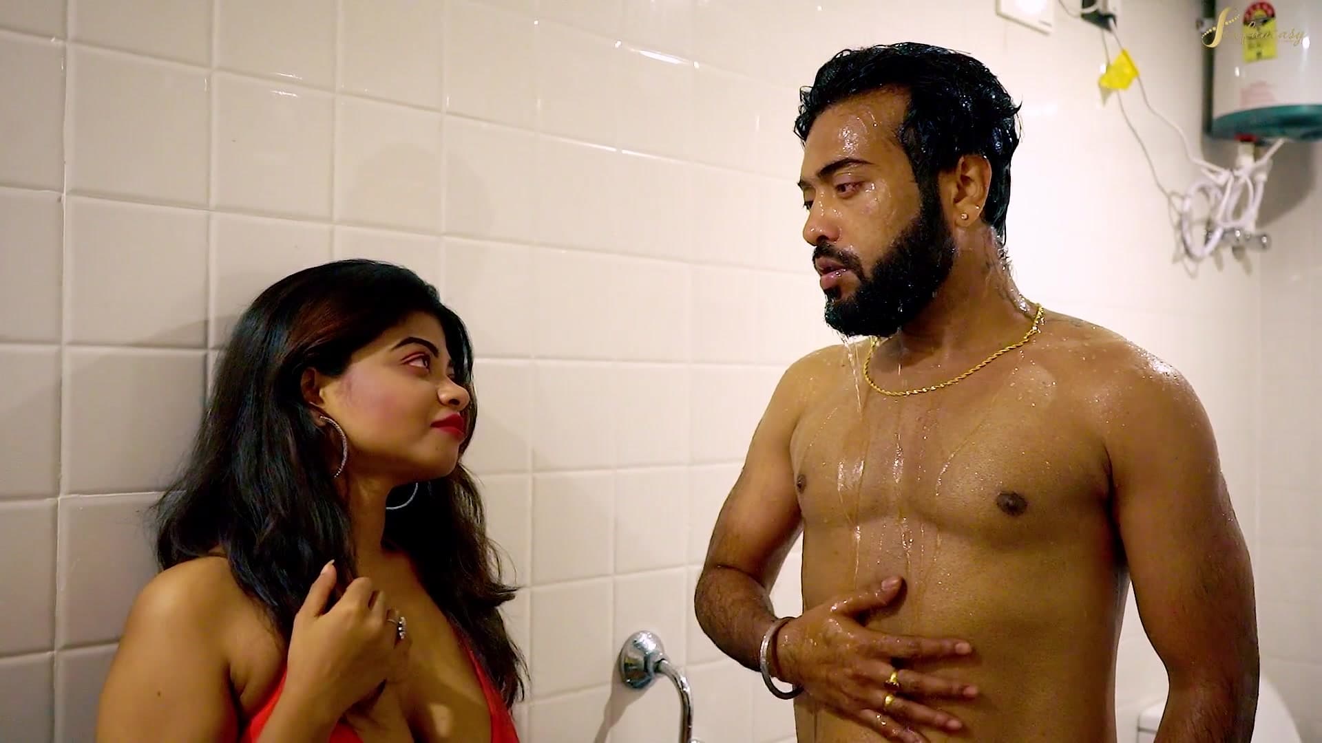 A Horny Nude Girl Fucked Hard in the Bathroom screenshot 2