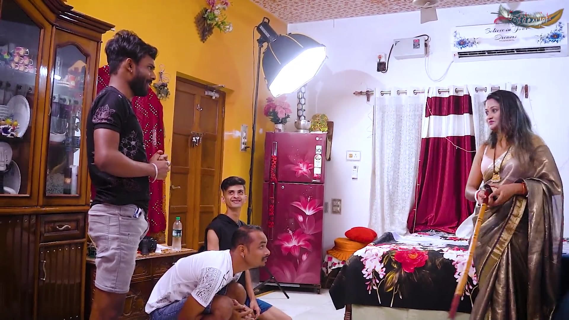 Horny Desi Bhabhi Gets Hardcore Fucked by Her Three Devars While Home Alone screenshot 4