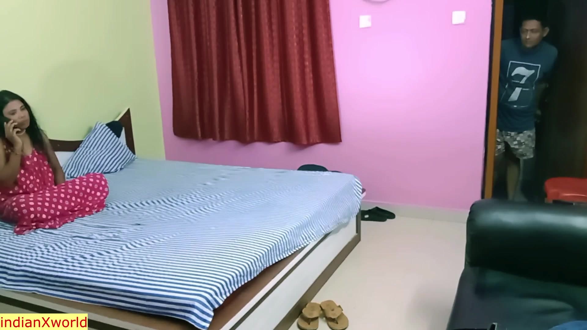 Indian Horny Bhabhi Fucks Neighbors in Hotel Room! Wild Sex screenshot 2